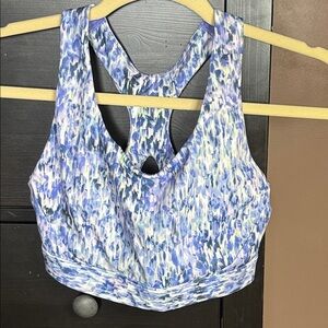 Athleta Multicolor Abstract Sports Bra